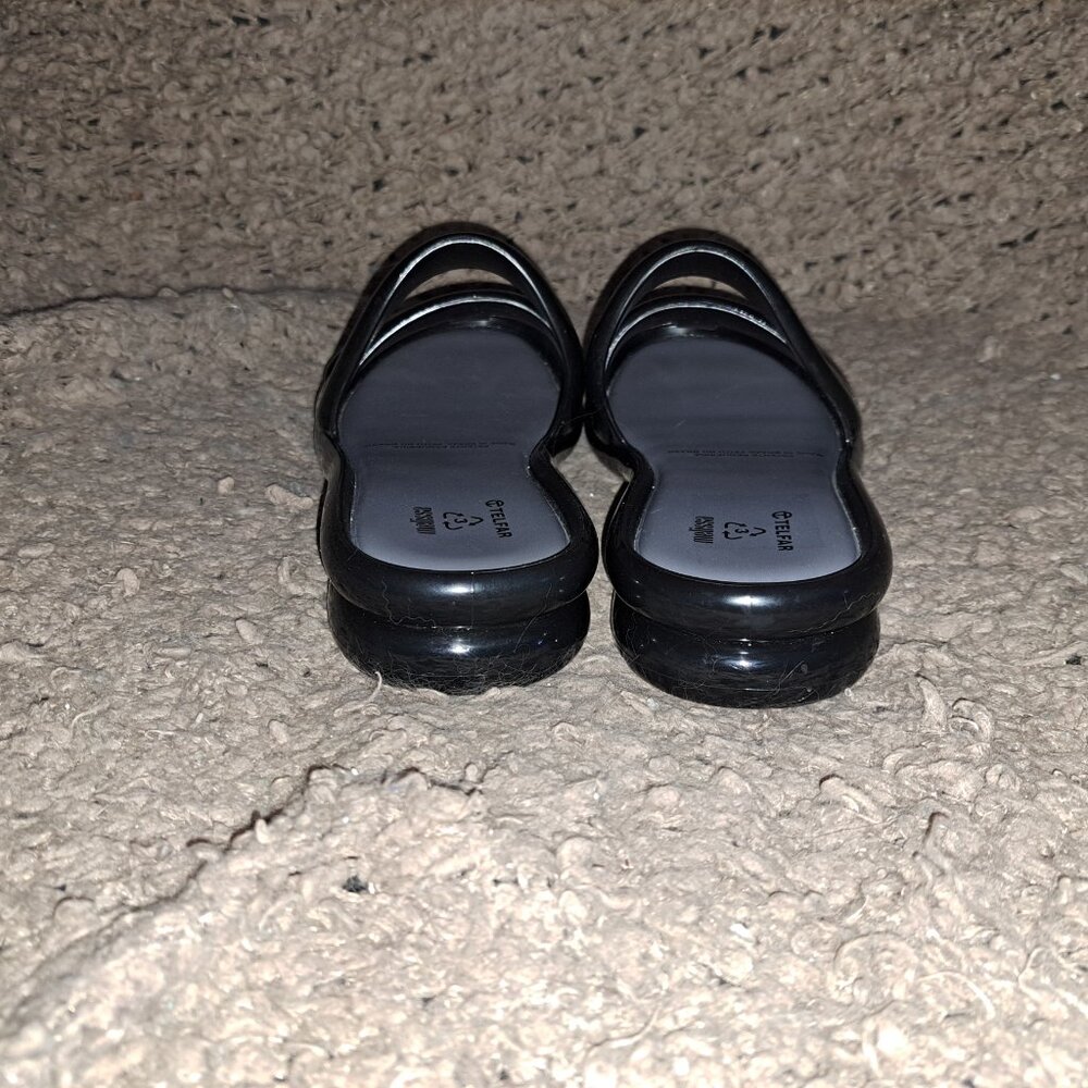 MELISSA x TELFAR Jelly Slide-Black-Size 39/8 US-Near Mint - Picture 6 of 10